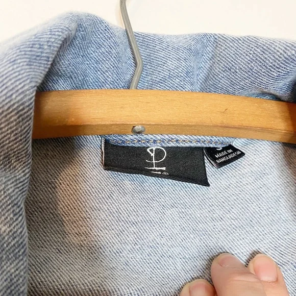 Pink Floyd Back Patch Denim Jacket Dark Side of The Moon Small - Picture 5 of 6